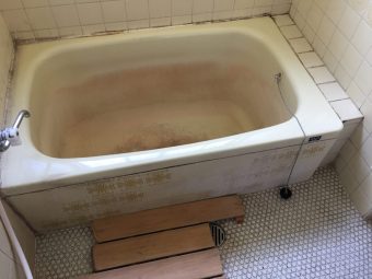 浴槽取替工事･床面シート～広島県福山市東陽台