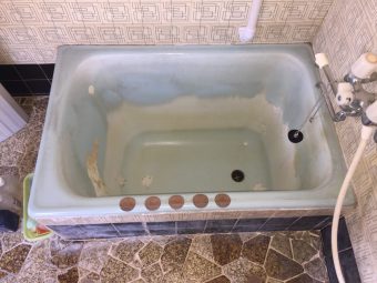 鋳物ホーロー浴槽～広島県福山市金江町